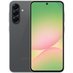 Samsung smartphone with a vertical triple-camera setup on the back and a nearly edge-to-edge display (front view shown).